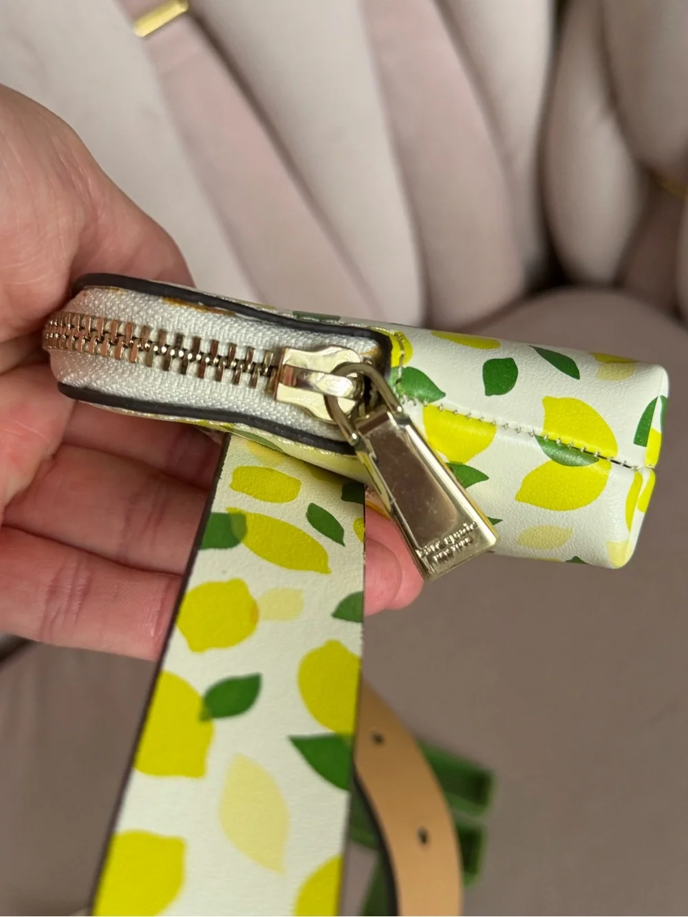 Kate Spade ♠️ Lemon Toss Belt Bag Sz L/XL 🍋